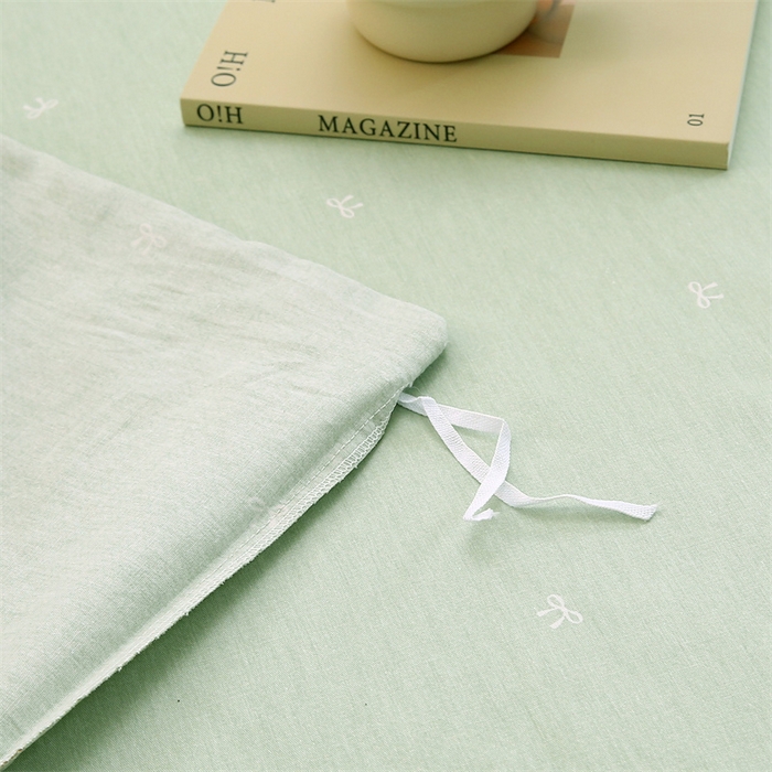 91家纺网 家纺一手货源 找家纺 织写 2026新款A类 四件套纯棉全棉12868    预留缩水尺寸 星岛-绿