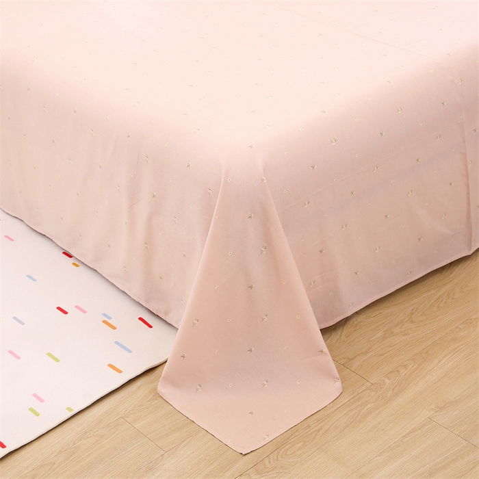 91家纺网 家纺一手货源 找家纺 织写 2026新款A类 四件套纯棉全棉12868    预留缩水尺寸 绚烂花朵-粉