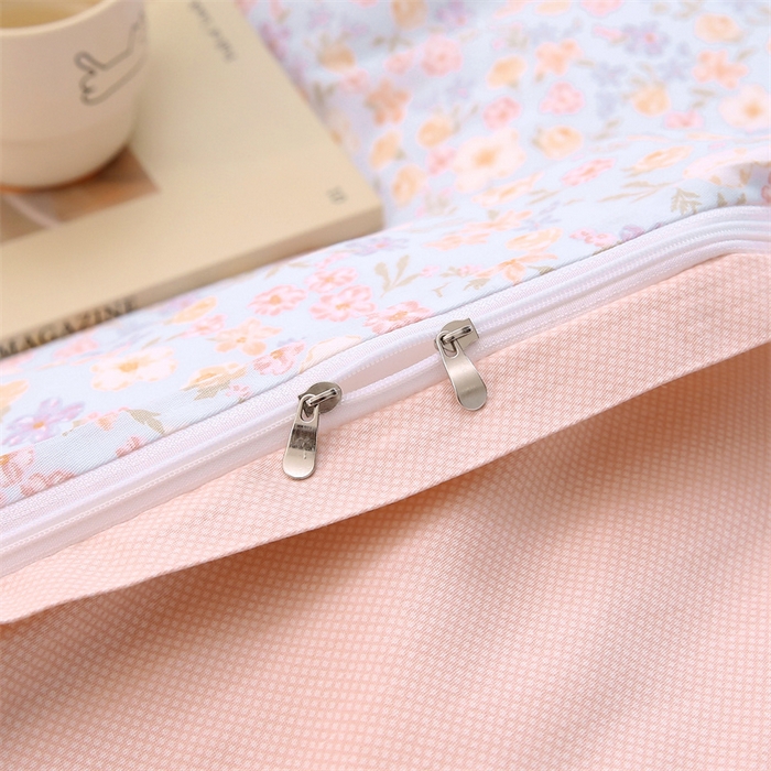 91家纺网 家纺一手货源 找家纺 织写 2026新款A类 四件套纯棉全棉12868    预留缩水尺寸 樱芝