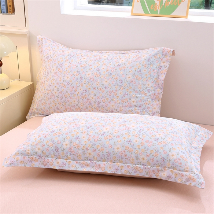 91家纺网 家纺一手货源 找家纺 织写 2026新款A类 四件套纯棉全棉12868    预留缩水尺寸 樱芝