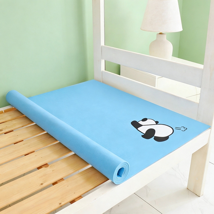 91家纺网 家纺一手货源 找家纺 多乐家纺 2026新款学生宿舍防潮防脏毛毡垫 天蓝