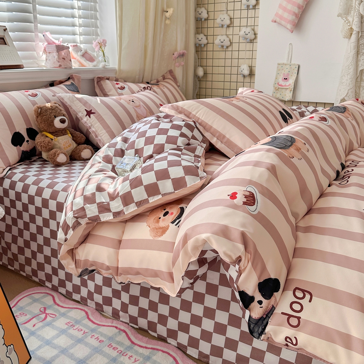 91家纺网 家纺一手货源 找家纺 （总）卡斯诺家纺馆 2026新款A类亲肤芦荟棉四件套 下载文件包含买家秀