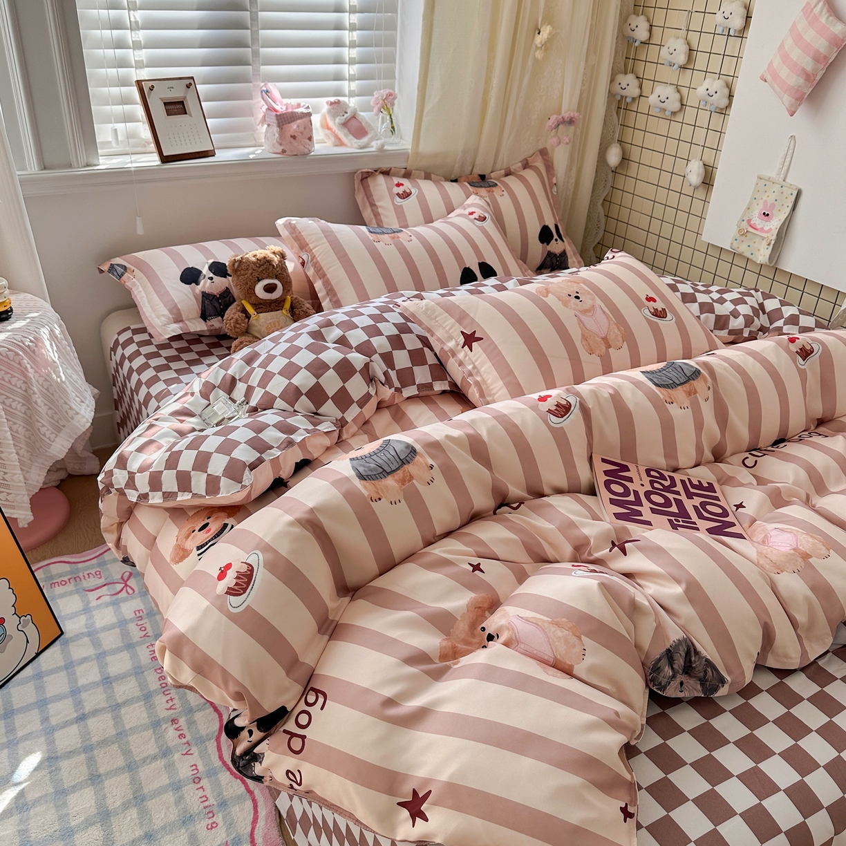 91家纺网 家纺一手货源 找家纺 （总）卡斯诺家纺馆 2026新款A类亲肤芦荟棉四件套 下载文件包含买家秀