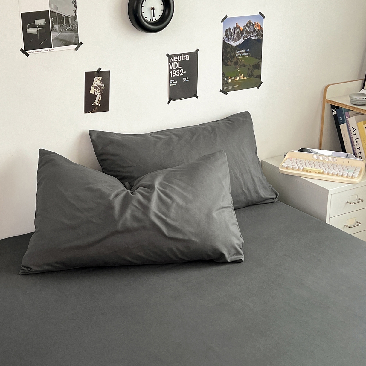 91家纺网 家纺一手货源 找家纺 卡斯诺家纺馆 2026新款A类亲肤芦荟棉四件套 下载文件包含买家秀 深空灰调