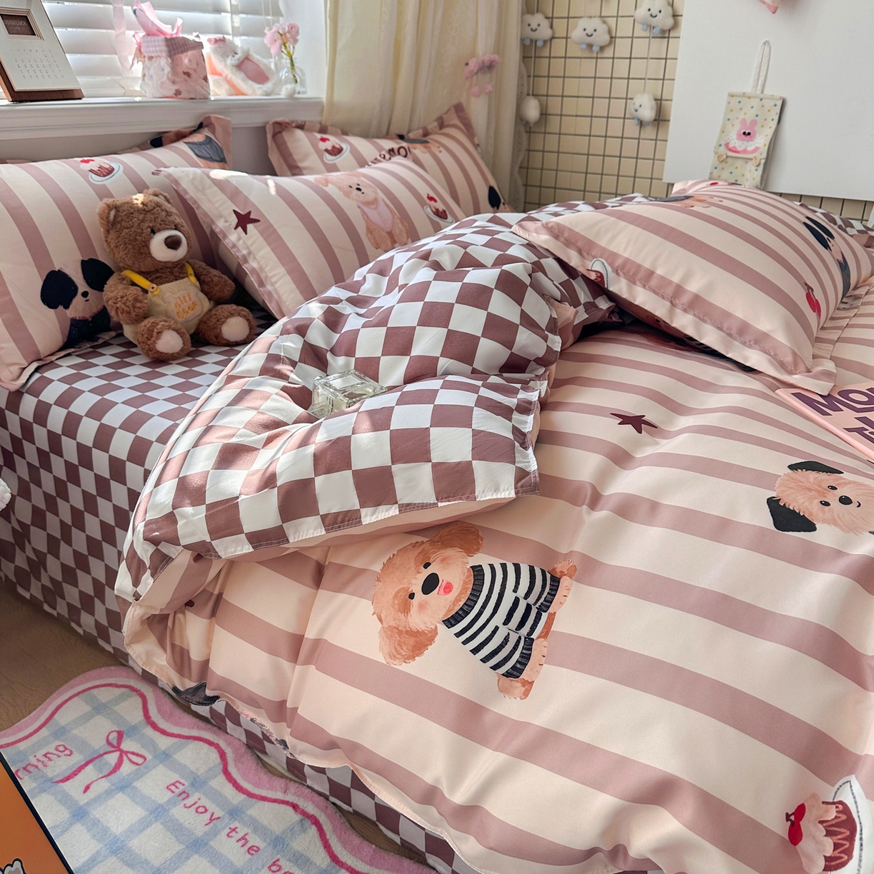 91家纺网 家纺一手货源 找家纺 （总）卡斯诺家纺馆 2026新款A类亲肤芦荟棉四件套 下载文件包含买家秀