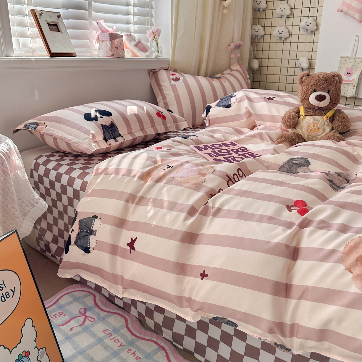 91家纺网 家纺一手货源 找家纺 （总）卡斯诺家纺馆 2026新款A类亲肤芦荟棉四件套 下载文件包含买家秀