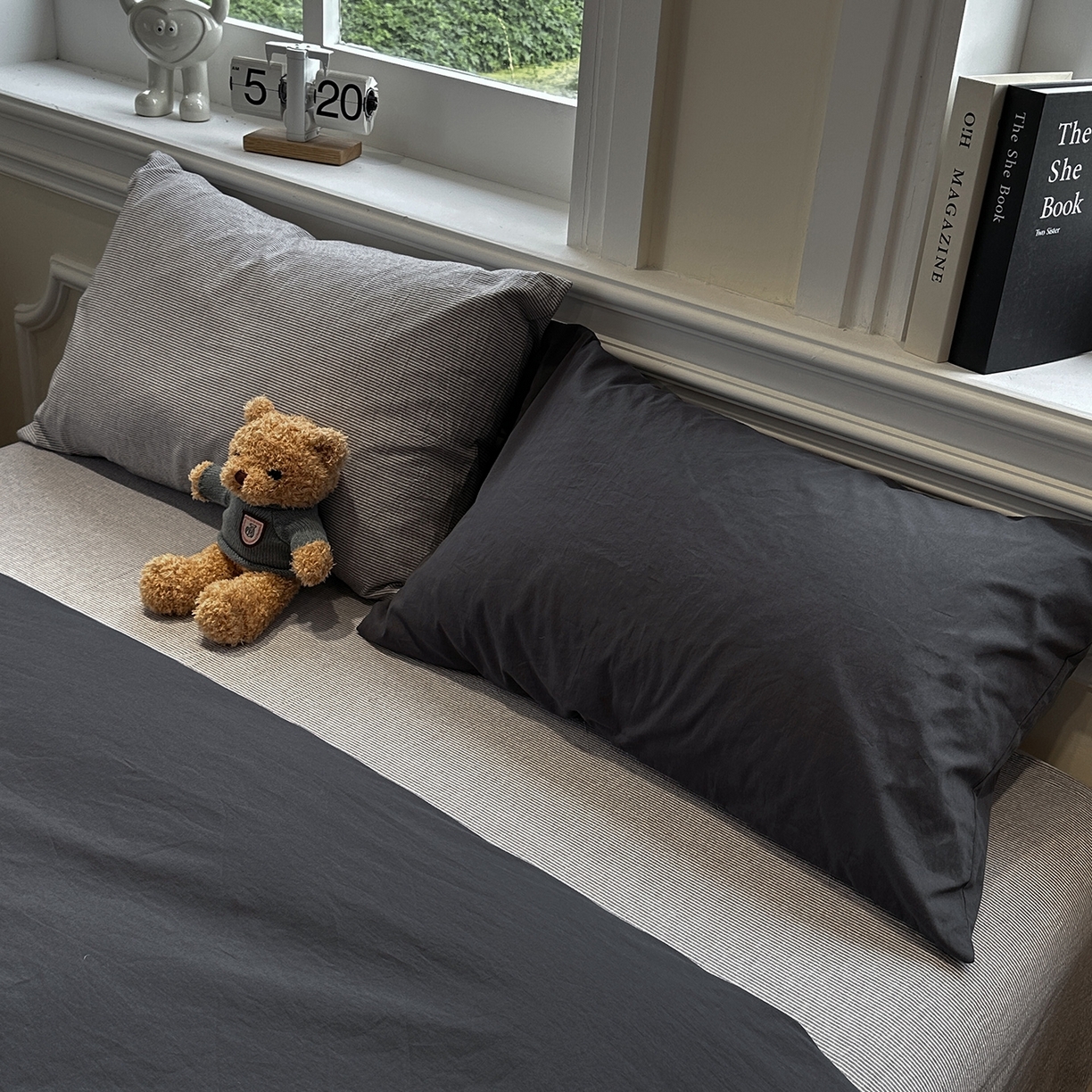 91家纺网 家纺一手货源 找家纺 （总）欣晴家纺 2026新款软糯水洗棉条格无印宜家风混搭系列被套单件单品被套