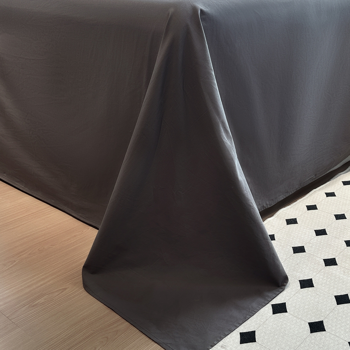 91家纺网 家纺一手货源 找家纺 欣晴家纺 2026新款软糯水洗棉条格无印宜家风混搭系列被套单件单品被套 混搭粉格