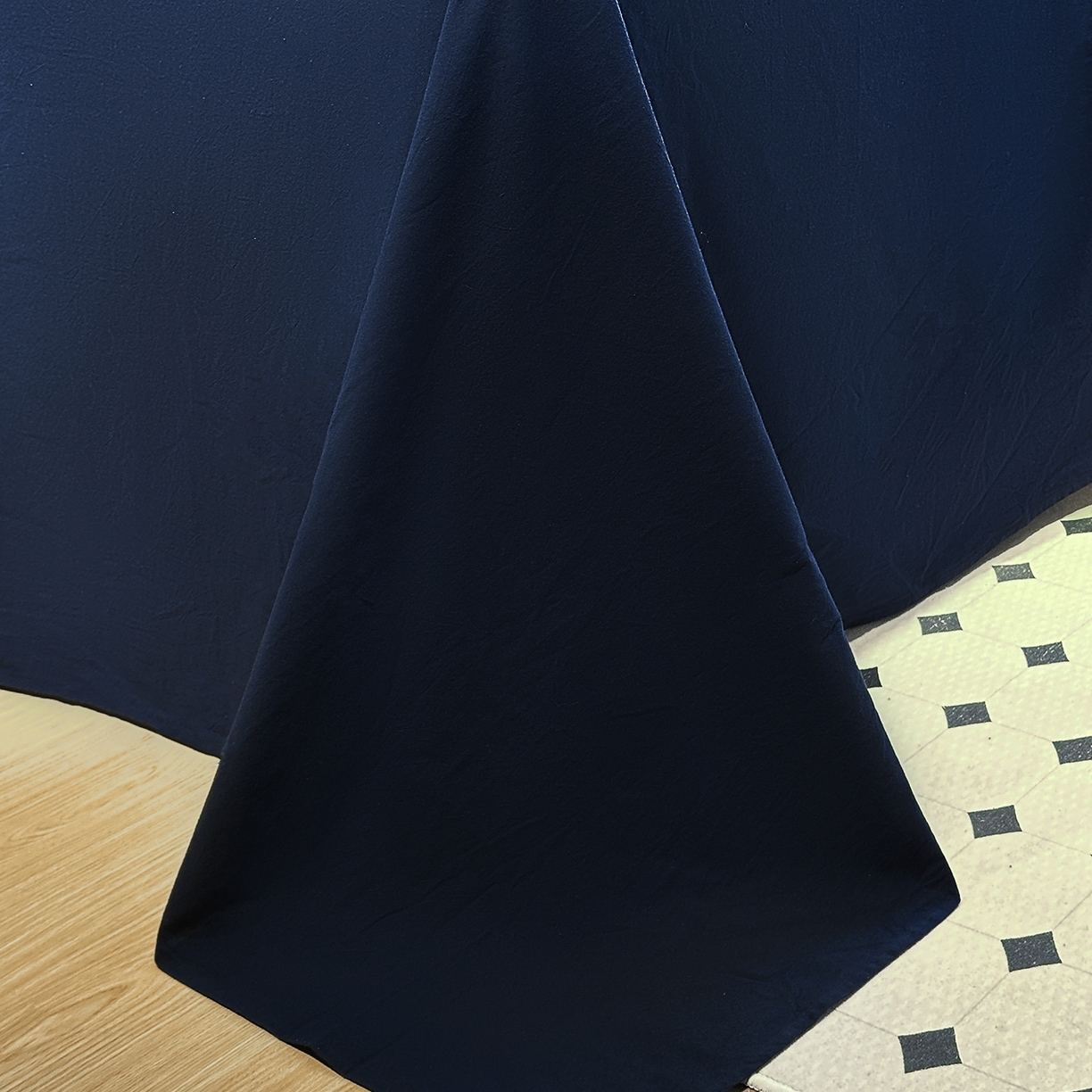 91家纺网 家纺一手货源 找家纺 欣晴家纺 2026新款软糯水洗棉条格无印宜家风混搭系列被套单件单品被套 混搭蓝格