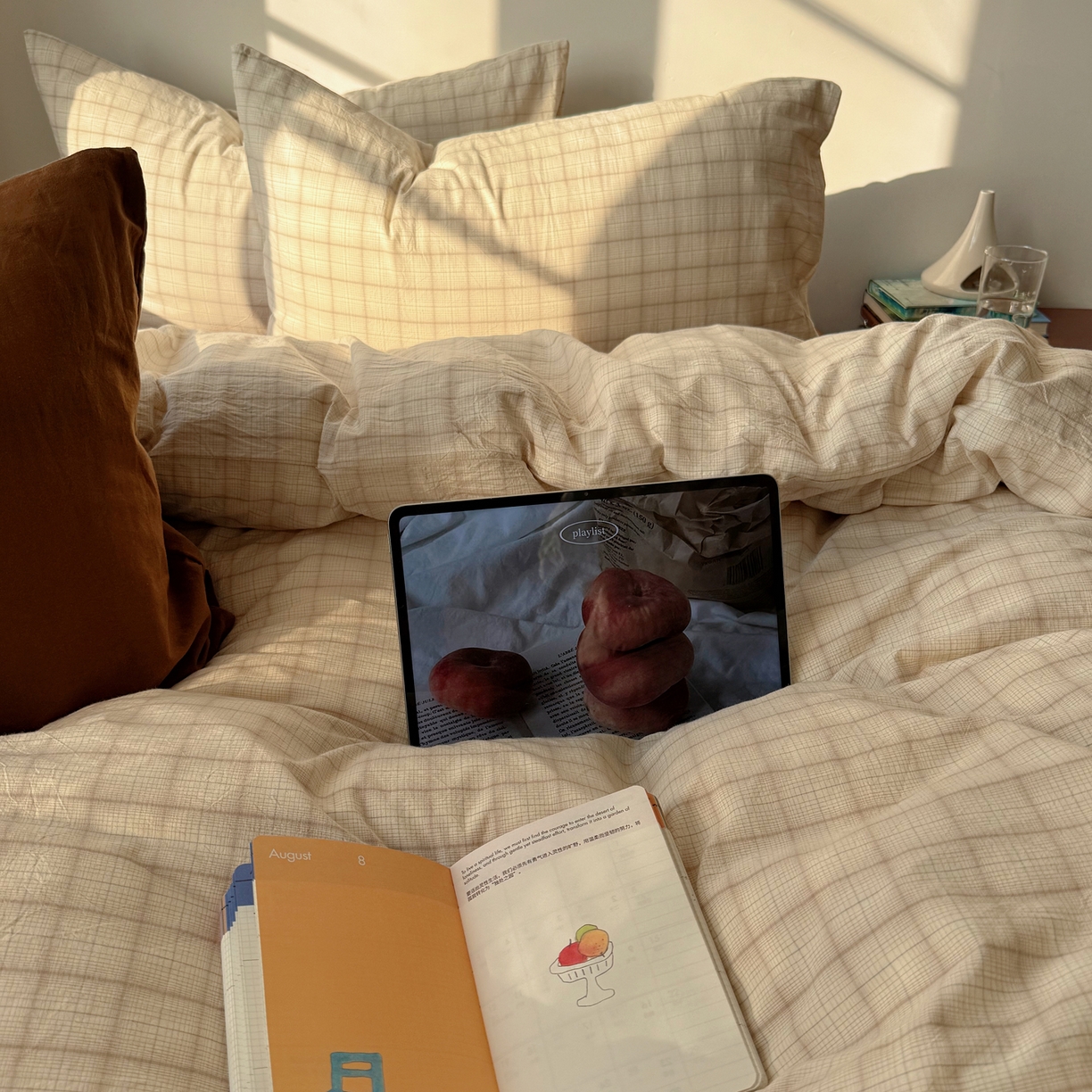 91家纺网 家纺一手货源 找家纺 （总）六巷胡同 2026新款INS博主风A类全棉纯棉色织水洗棉格子四件套