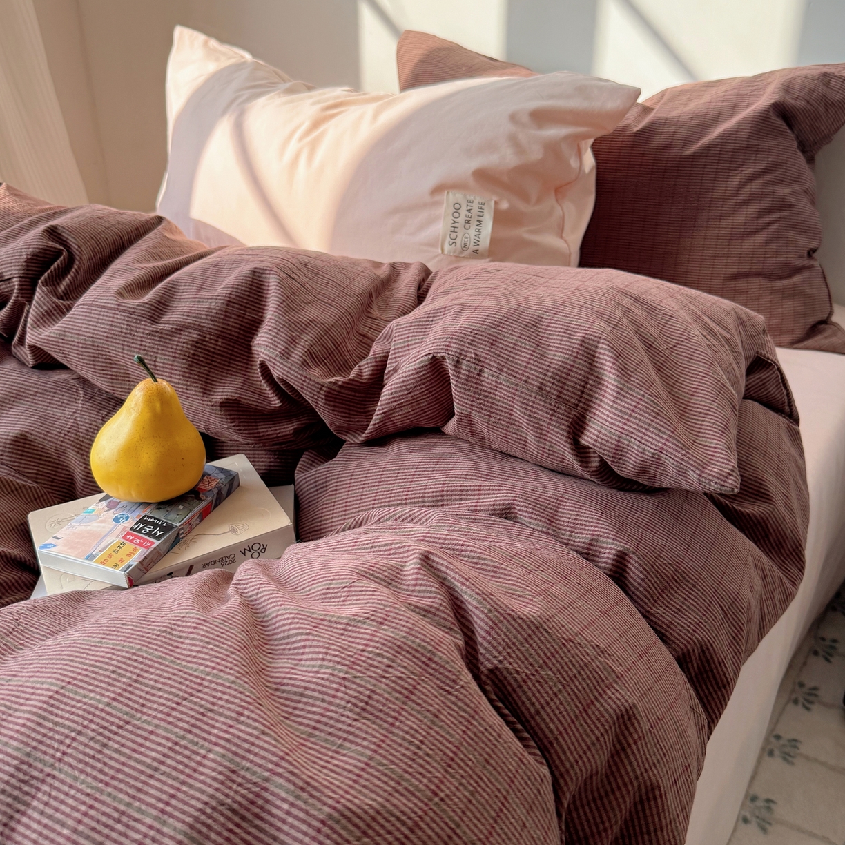 91家纺网 家纺一手货源 找家纺 （总）六巷胡同 2026新款INS博主风A类全棉纯棉色织水洗棉格子四件套