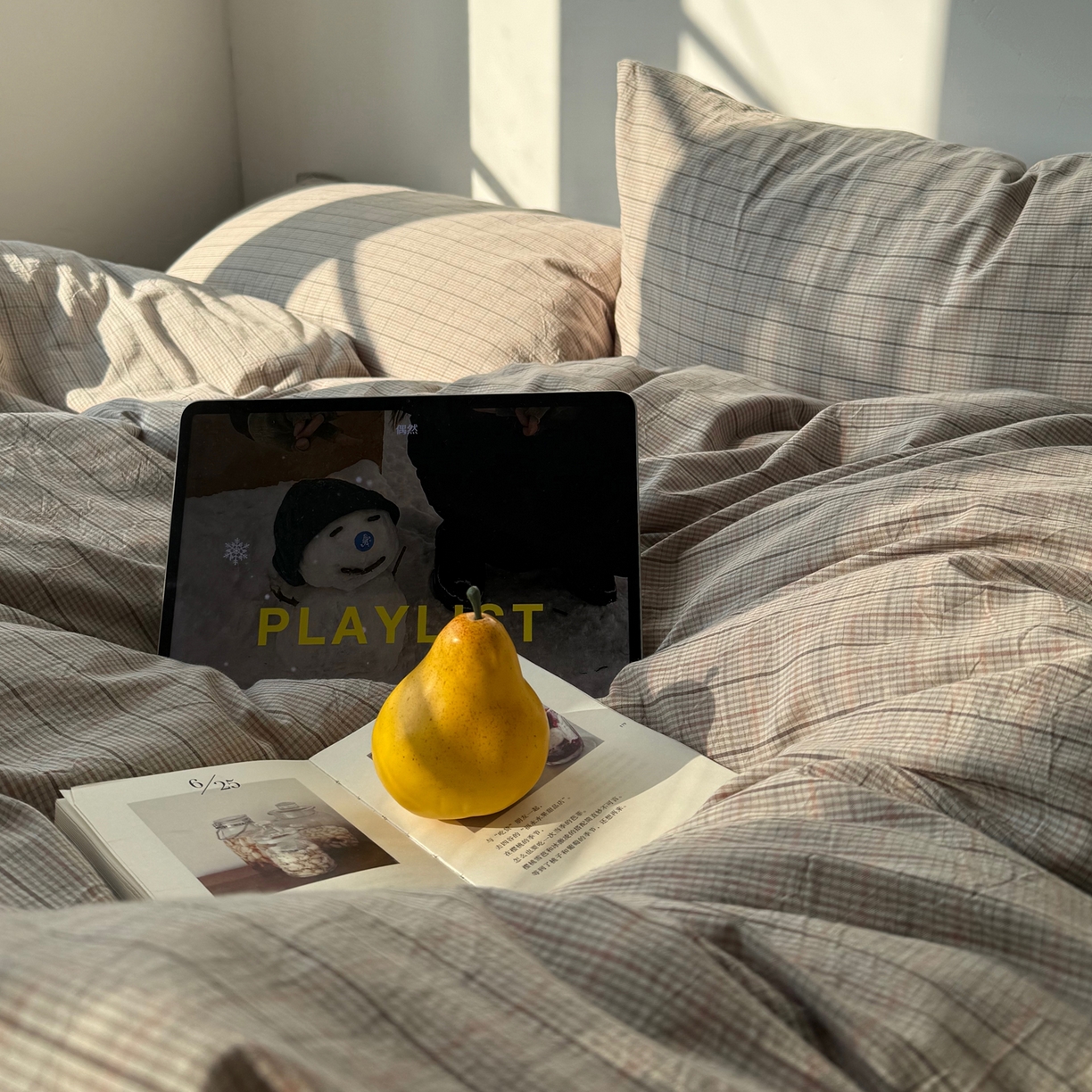 91家纺网 家纺一手货源 找家纺 六巷胡同 2026新款INS博主风A类全棉纯棉色织水洗棉格子四件套 逐风-灰格