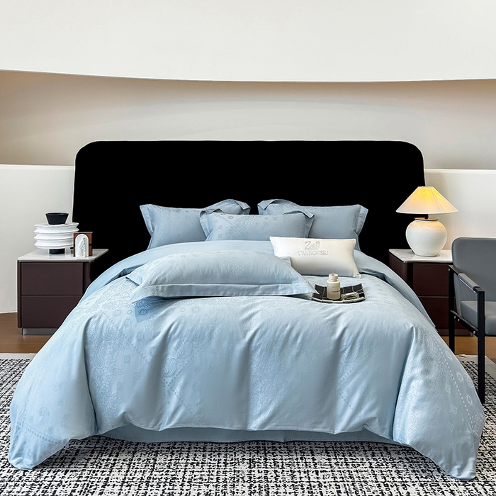 91家纺网 家纺一手货源 找家纺 家居1号家纺 2026春夏新款50双股长绒棉全棉纯棉提花四件套-费罗德【控价券后价格不得低于：标准269元，加大289元！会员优惠10元！】 费罗德-温馨兰