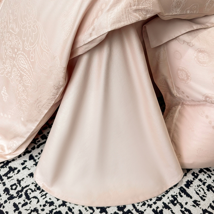 91家纺网 家纺一手货源 找家纺 家居1号家纺 2026春夏新款50双股长绒棉全棉纯棉提花四件套-费罗德【控价券后价格不得低于：标准269元，加大289元！会员优惠10元！】 费罗德-香槟金