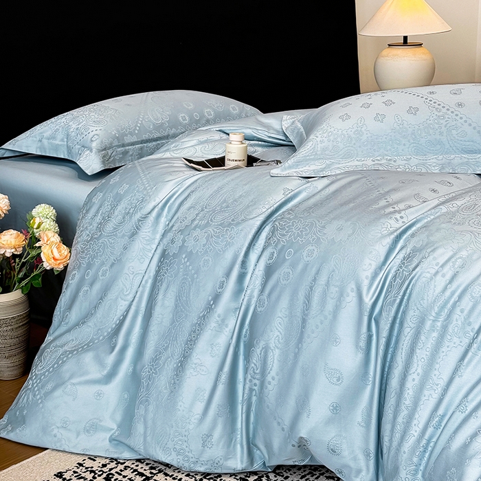 91家纺网 家纺一手货源 找家纺 家居1号家纺 2026春夏新款50双股长绒棉全棉纯棉提花四件套-费罗德【控价券后价格不得低于：标准269元，加大289元！会员优惠10元！】 费罗德-温馨兰