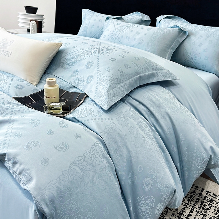 91家纺网 家纺一手货源 找家纺 家居1号家纺 2026春夏新款50双股长绒棉全棉纯棉提花四件套-费罗德【控价券后价格不得低于：标准269元，加大289元！会员优惠10元！】 费罗德-温馨兰