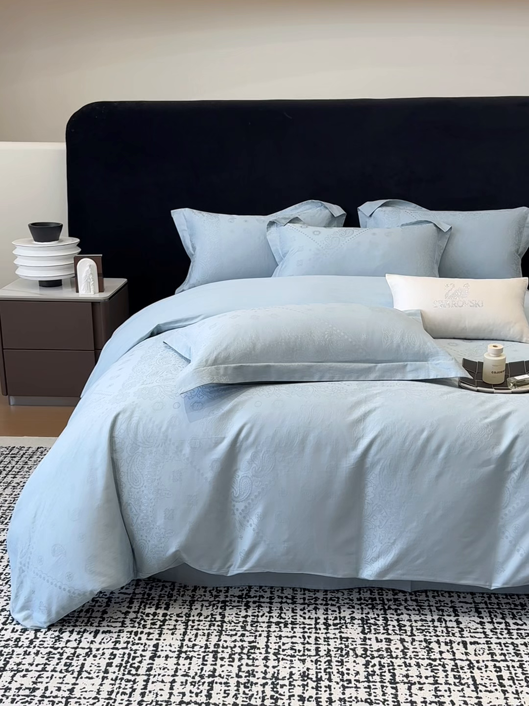 91家纺网 家纺一手货源 找家纺 家居1号家纺 2026春夏新款50双股长绒棉全棉纯棉提花四件套-费罗德【控价券后价格不得低于：标准269元，加大289元！会员优惠10元！】 费罗德-温馨兰