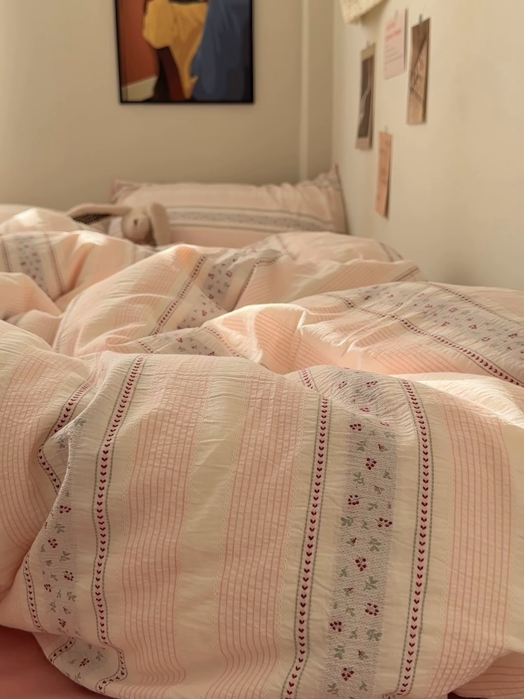 91家纺网 家纺一手货源 找家纺 艾咪-Amy ntmy 2026新款全棉纯棉色织提花四件套-花蔓 花蔓红莓