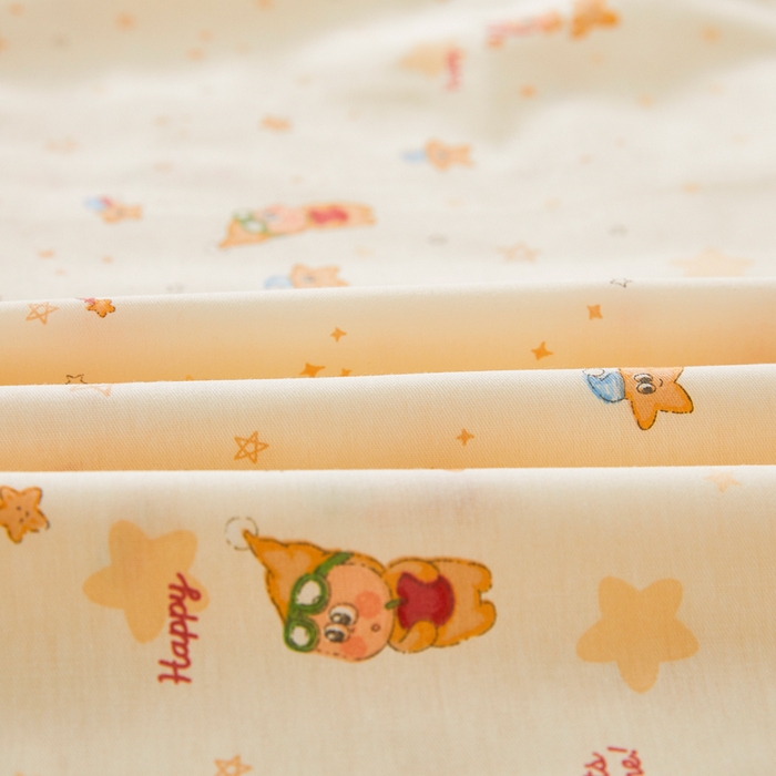 91家纺网 家纺一手货源 找家纺 翎盈家纺 2026新款小清新卡通全棉纯棉双人枕套长枕头套 梦幻星星