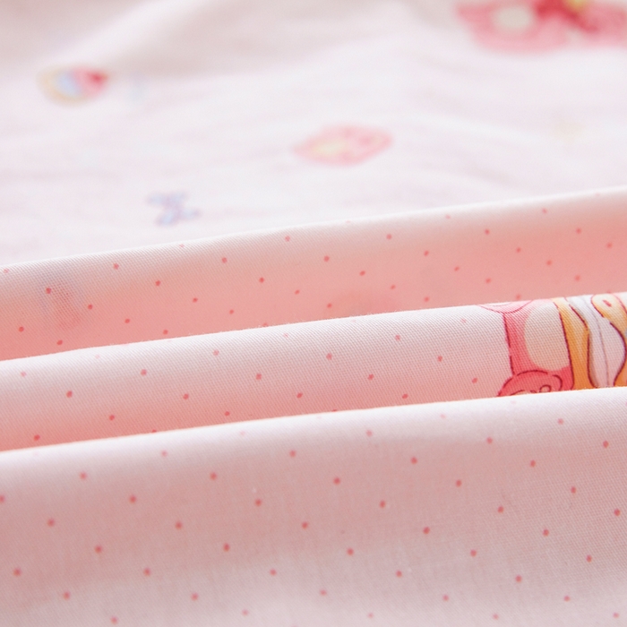 91家纺网 家纺一手货源 找家纺 翎盈家纺 2026新款小清新卡通全棉纯棉双人枕套长枕头套 童话街