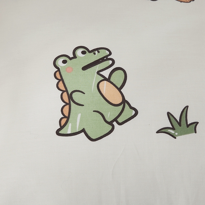 91家纺网 家纺一手货源 找家纺 翎盈家纺 2026新款小清新卡通全棉纯棉双人枕套长枕头套 野餐派对