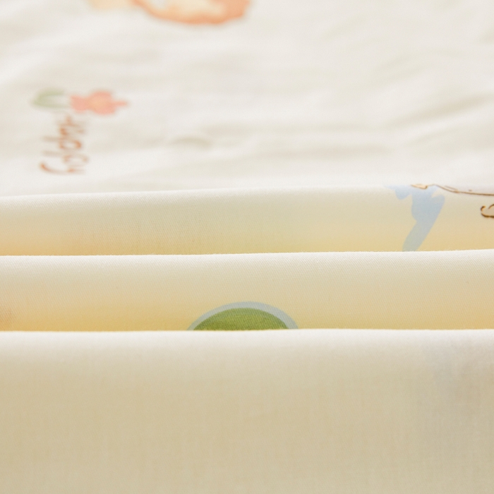 91家纺网 家纺一手货源 找家纺 翎盈家纺 2026新款小清新卡通全棉纯棉双人枕套长枕头套 游乐园