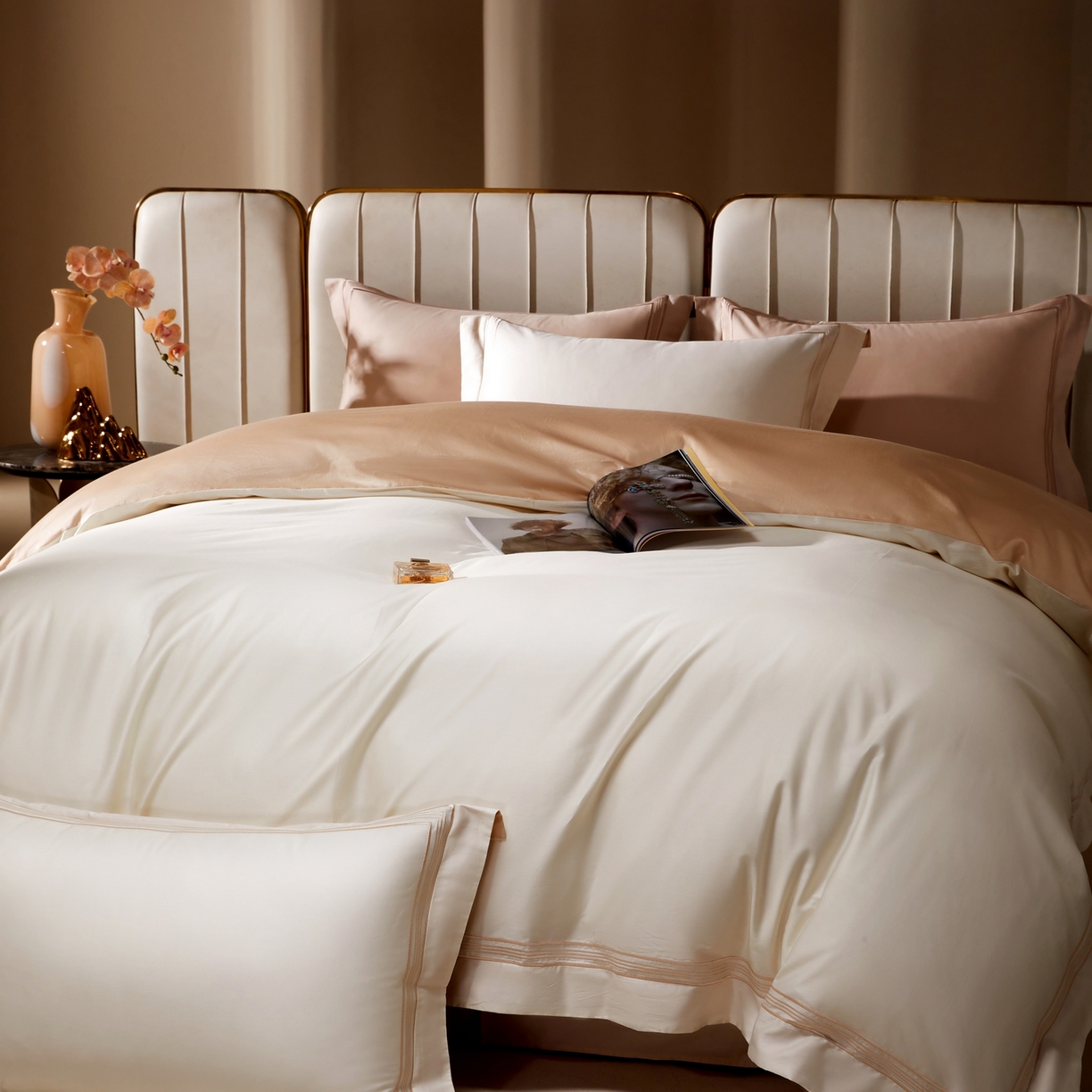 91家纺网 家纺一手货源 找家纺 （总）佳汐蓝家纺 2025新款奶芙绒浮雕工艺四件套-雪春北集 控价：券后不低于458