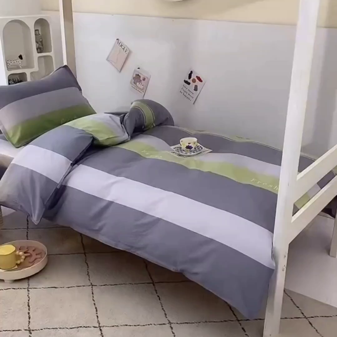 91家纺网 家纺一手货源 找家纺 （总）朵希曼 2026新款全棉印花学生三件套系列