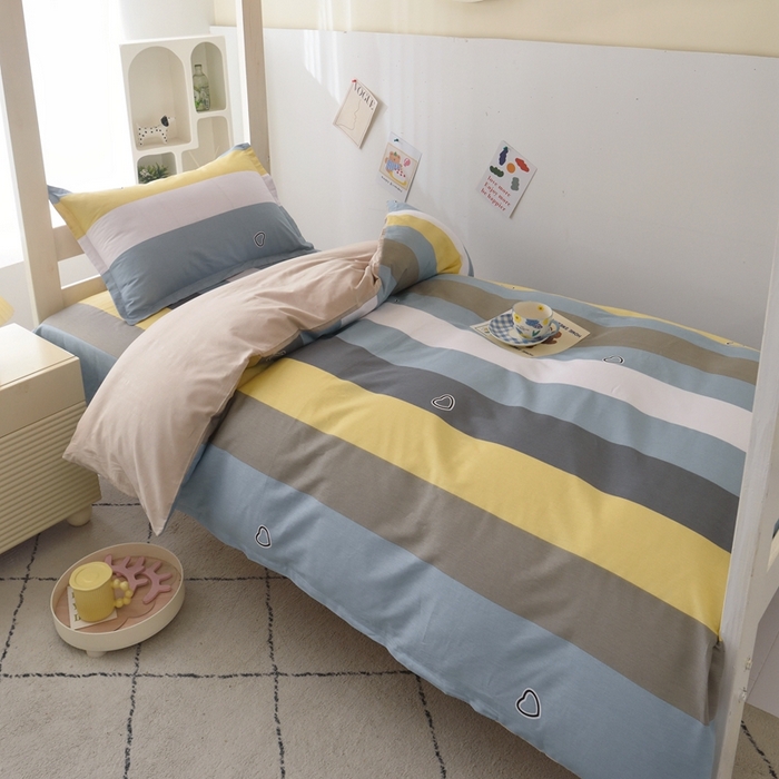 91家纺网 家纺一手货源 找家纺 （总）朵希曼 2026新款全棉印花学生三件套系列