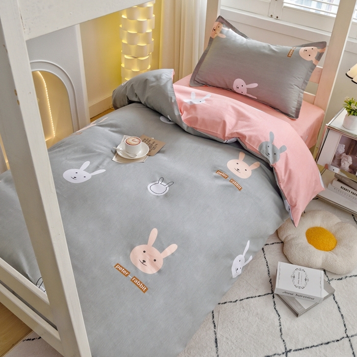 91家纺网 家纺一手货源 找家纺 （总）朵希曼 2026新款全棉印花学生三件套系列