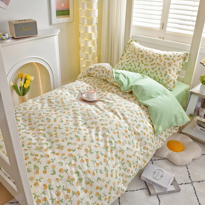 91家纺网 家纺一手货源 找家纺 （总）朵希曼 2026新款全棉印花学生三件套系列