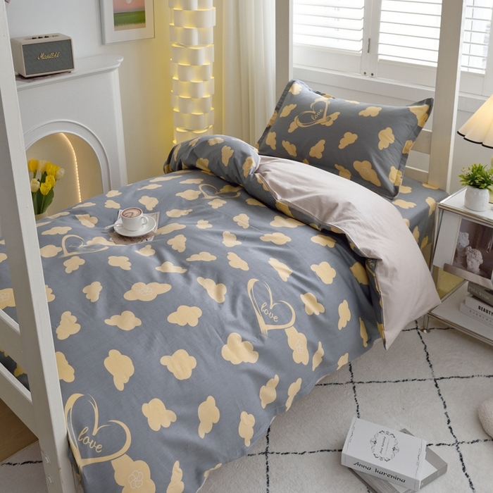 91家纺网 家纺一手货源 找家纺 （总）朵希曼 2026新款全棉印花学生三件套系列