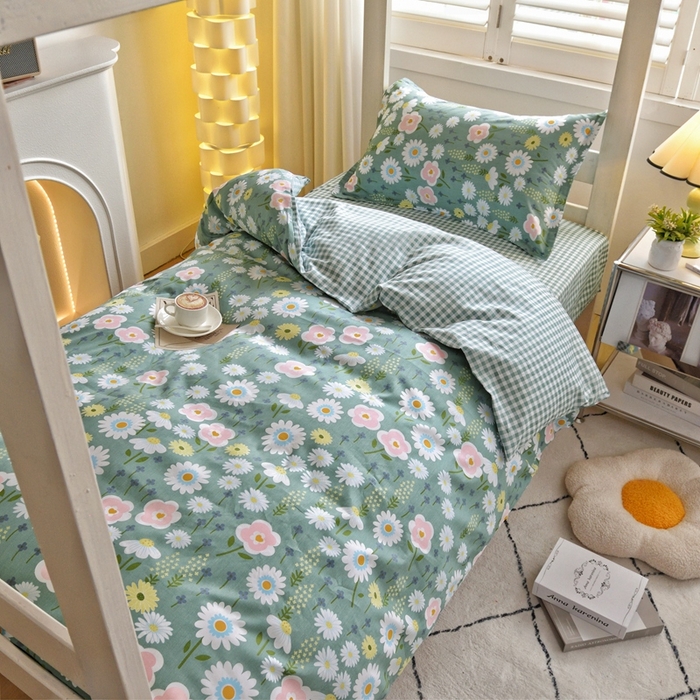 91家纺网 家纺一手货源 找家纺 （总）朵希曼 2026新款全棉印花学生三件套系列