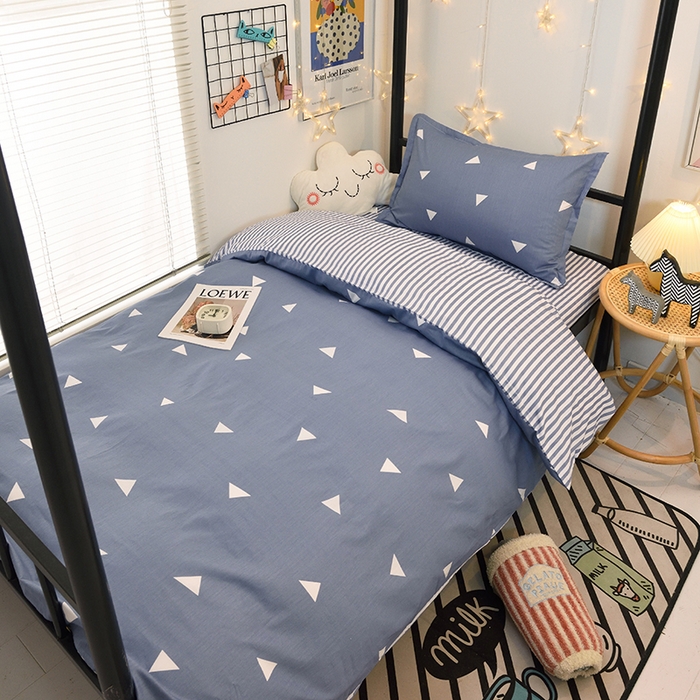 91家纺网 家纺一手货源 找家纺 朵希曼 2026新款印花全棉13372学生三件套系列 摩登