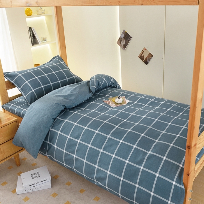 91家纺网 家纺一手货源 找家纺 朵希曼 2026新款印花全棉13372学生三件套系列 摩卡