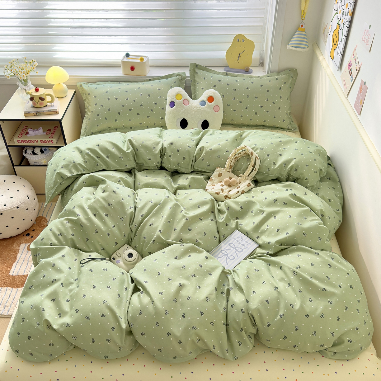 91家纺网 家纺一手货源 找家纺 灿哈 植物羊绒加厚磨毛水洗棉亲肤棉四件套套件单被套