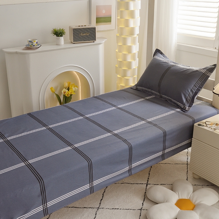 91家纺网 家纺一手货源 找家纺 朵希曼 2026新款全棉印花学生三件套系列 几何空间