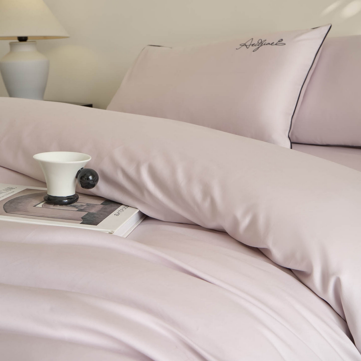 91家纺网 家纺一手货源 找家纺 （总）涵宸家纺 2026新款全棉工艺款简奢刺绣四件套-千叶