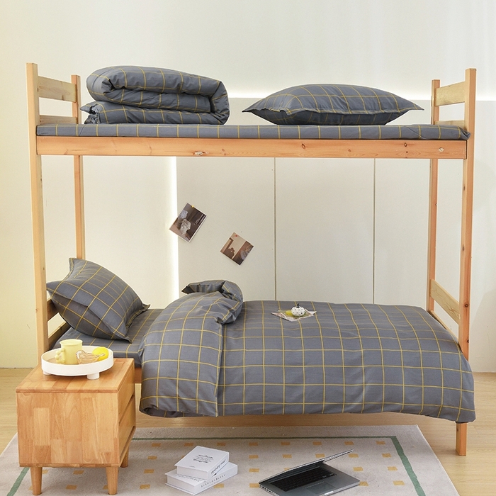 91家纺网 家纺一手货源 找家纺 朵希曼 2026新款印花全棉13372学生三件套系列 洛晨