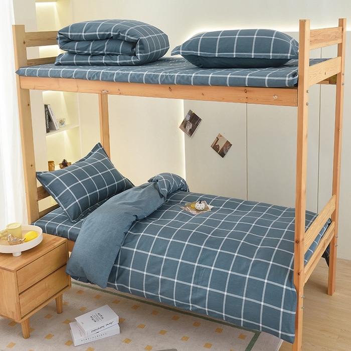 91家纺网 家纺一手货源 找家纺 朵希曼 2026新款印花全棉13372学生三件套系列 摩卡