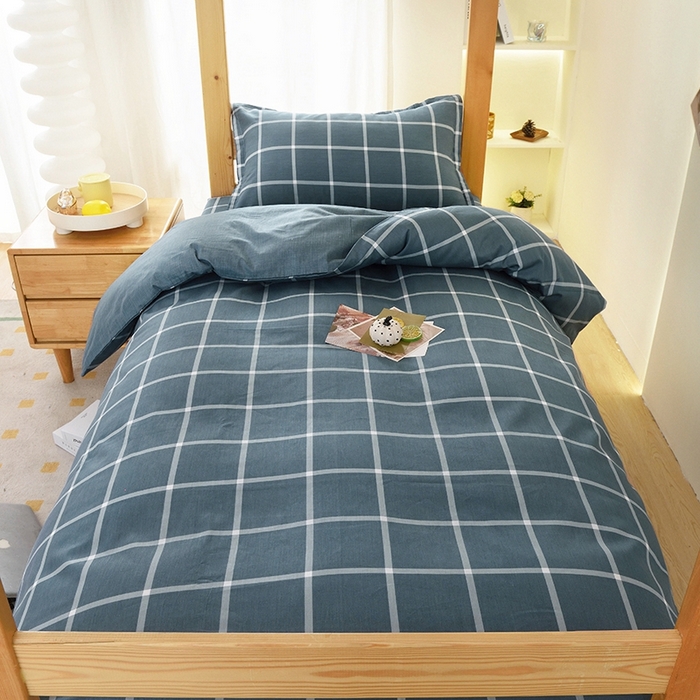 91家纺网 家纺一手货源 找家纺 朵希曼 2026新款印花全棉13372学生三件套系列 摩卡