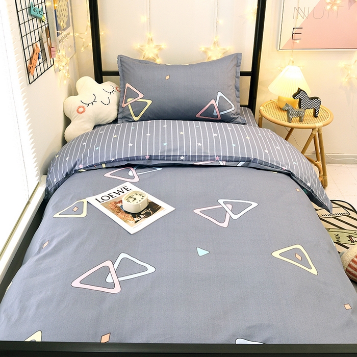 91家纺网 家纺一手货源 找家纺 朵希曼 2026新款印花全棉13372学生三件套系列 墨尔本