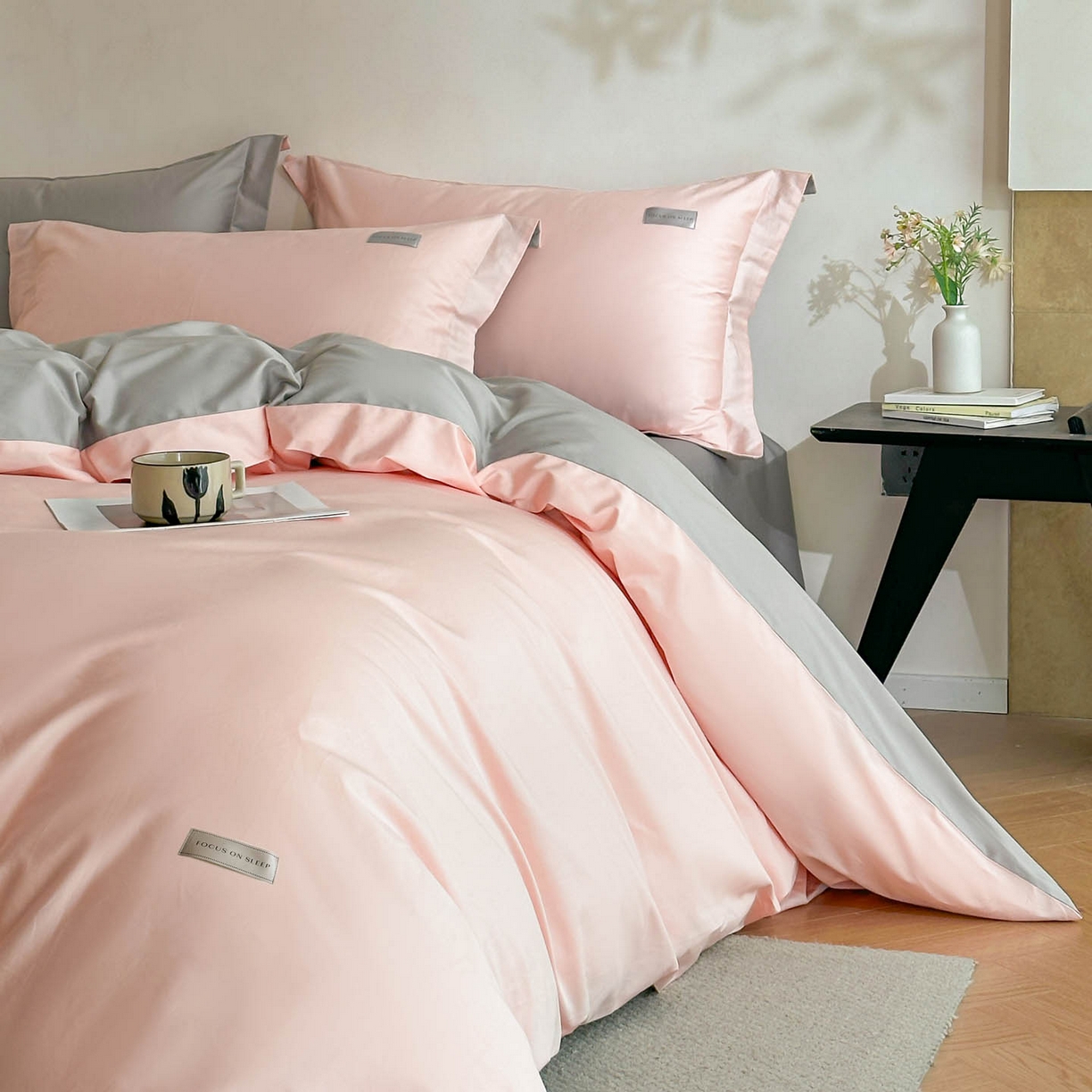 91家纺网 家纺一手货源 找家纺 （总）涵宸家纺 2026新款全棉工艺款简奢织标四件套-彼得