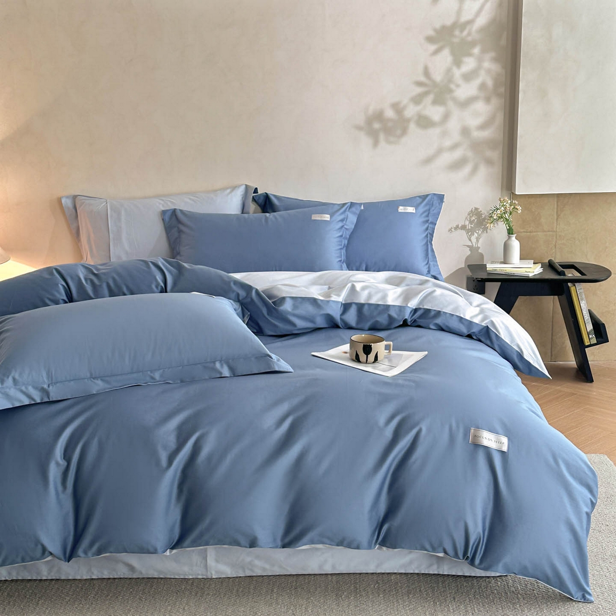 91家纺网 家纺一手货源 找家纺 涵宸家纺 2026新款全棉工艺款简奢织标四件套-彼得 彼得-兰