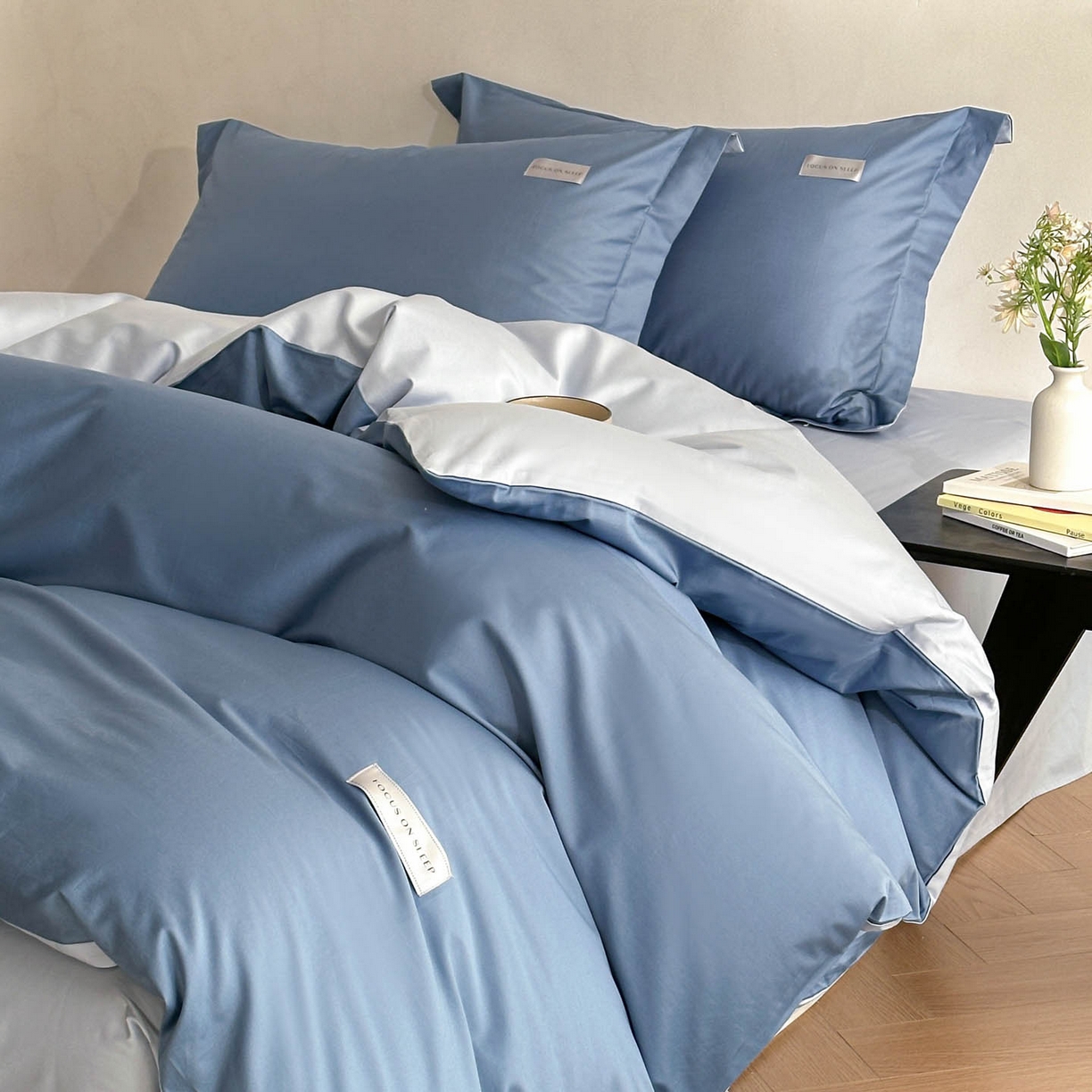 91家纺网 家纺一手货源 找家纺 涵宸家纺 2026新款全棉工艺款简奢织标四件套-彼得 彼得-兰