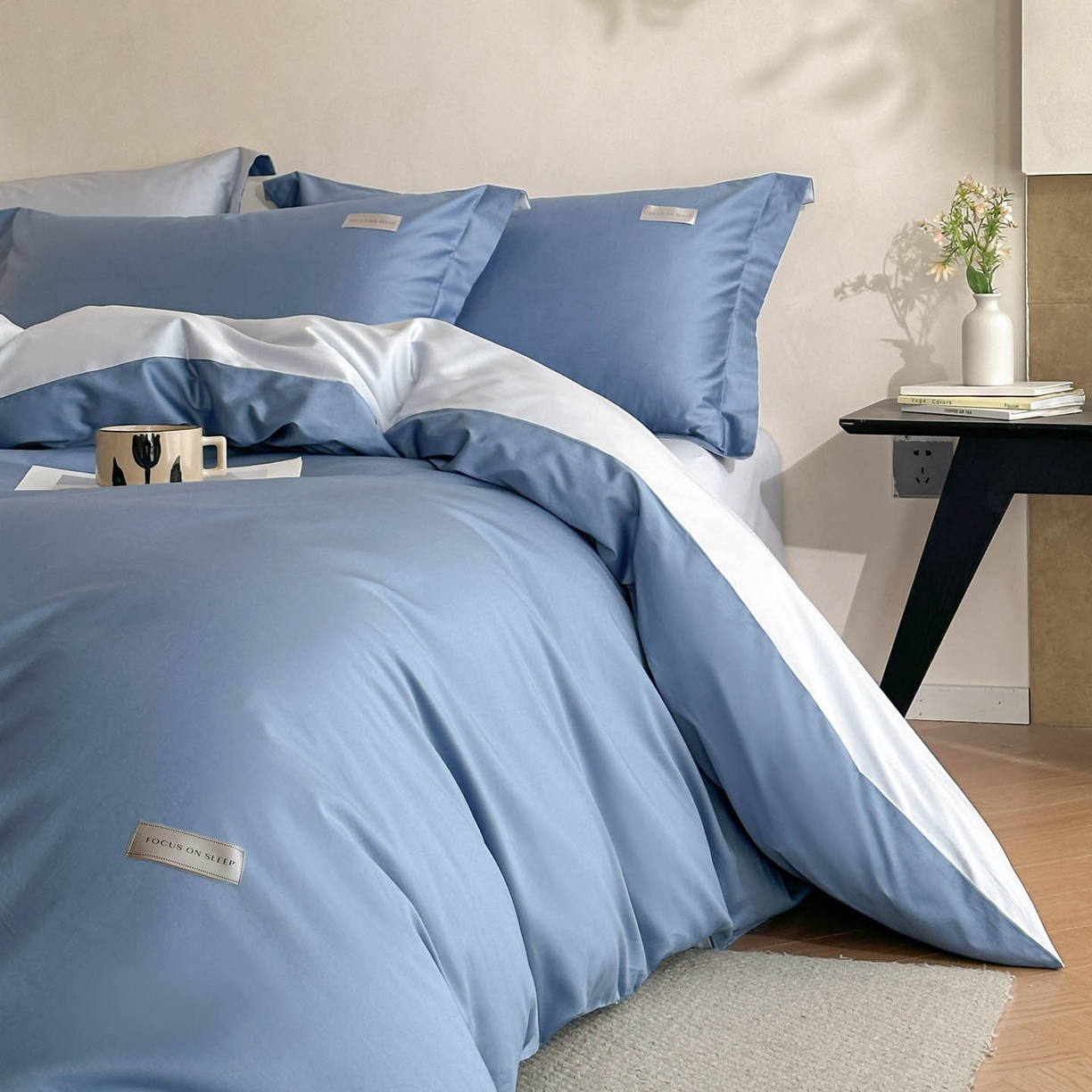 91家纺网 家纺一手货源 找家纺 涵宸家纺 2026新款全棉工艺款简奢织标四件套-彼得 彼得-兰