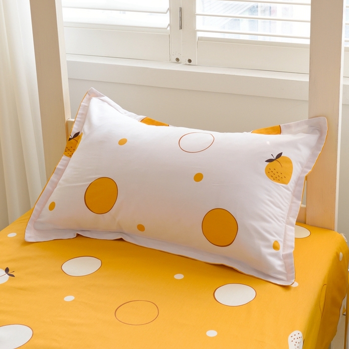 91家纺网 家纺一手货源 找家纺 朵希曼 2026新款印花全棉13372学生三件套系列 圈点生活，白