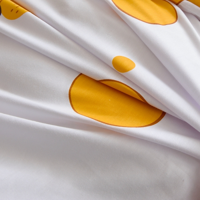 91家纺网 家纺一手货源 找家纺 朵希曼 2026新款印花全棉13372学生三件套系列 圈点生活，白