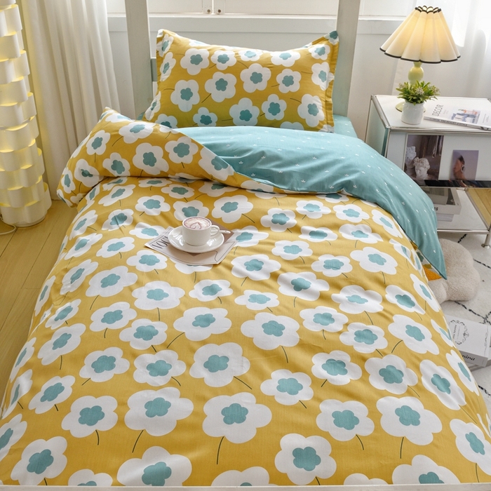 91家纺网 家纺一手货源 找家纺 朵希曼 2026新款印花全棉13372学生三件套系列 拾忆