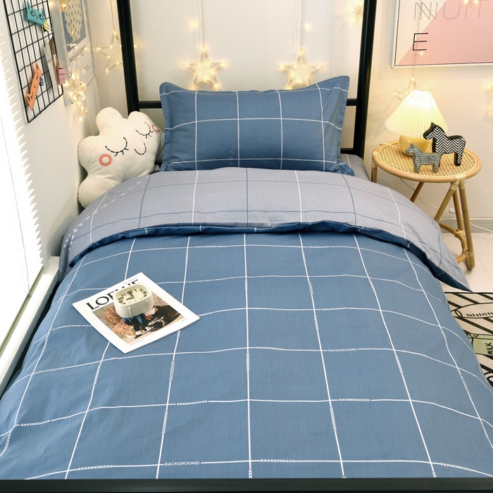 91家纺网 家纺一手货源 找家纺 朵希曼 2026新款印花全棉13372学生三件套系列 维尔